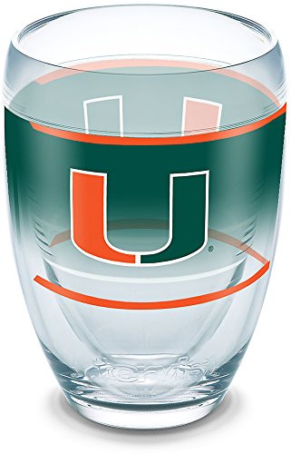 Tervis 1292246 NCAA Miami Hurricanes Original Tumbler, 9 oz, Clear