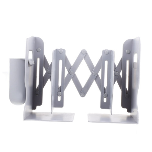 2 Sets Book Stand Tabletop Bookends Table bookend Desk Topper Expandable Bookcase Expandable bookend Adjustable Desktop Bookshelf Book Racks Stands Scalable Bracket Staff Plastic