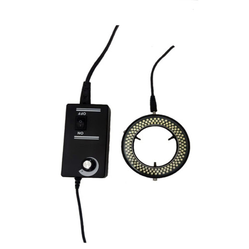 USEEV Microscope Adapter Adjustable 144/56 LED Ring Light Lamp 6500K for Industrial Stereo Trinocular Binocular Microscope Digital Video Camera Microscope Accessories (Color : 56 led Light)
