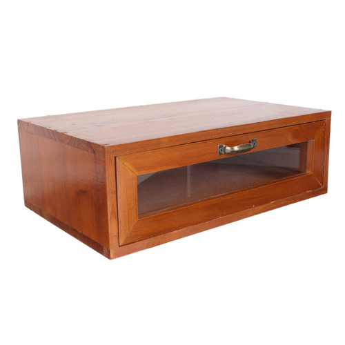 Cabilock Laptop Stand Computer Desk Monitor Riser Drawer Vintage Style Computer Desktop Stand Riser with Storage Wood Stationery Organizer for Home Office Adjustable Monitor Stand Storage Drawers