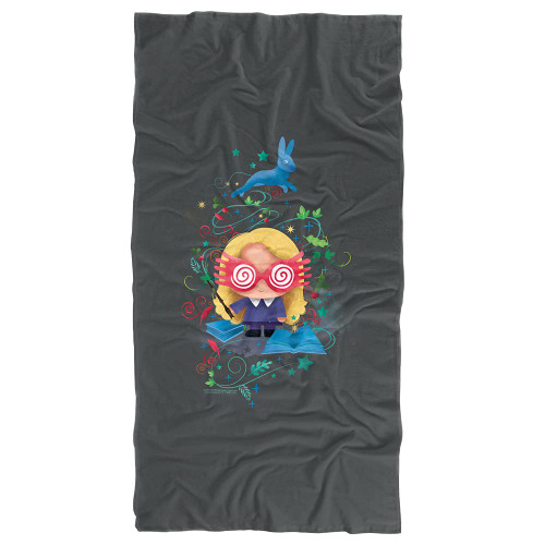 LOGOVISION Harry Potter Luna Lovegood Chibi Officially Licensed Beach Towel 30" X 60"