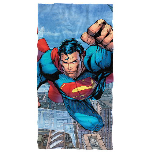 LOGOVISION Superman Blue Sky Superman Officially Licensed Beach Towel 30" X 60"
