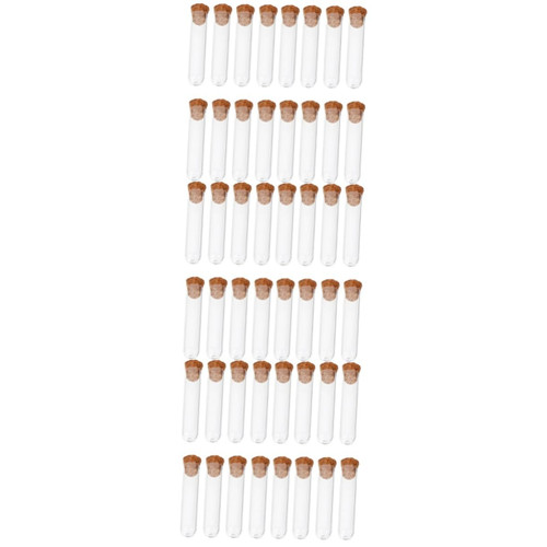 GLEAVI 150 Pcs Plastic Test Tube Tubes Liquids Containers Liquid Storage Tube Test Tube Holder Transparent Vial Sampling Vials Test Tube Rack Mini Bottles with Cover Test Tube Bottle