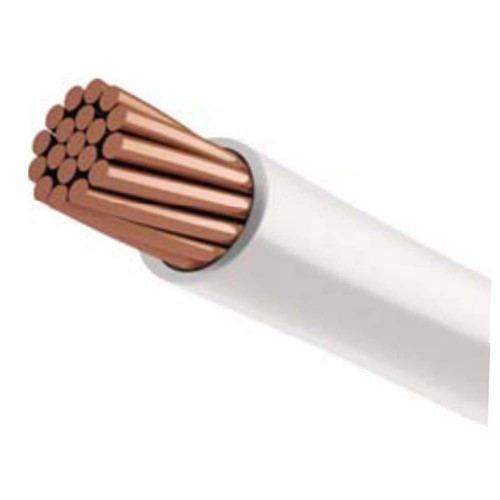 PHAT SATELLITE INTL 25ft Pure Copper Grounding Cable Stranded Wire, 10 AWG (#10 Gauge) THHN/THWN-2, Fire Retardant PVC insulation, Electrical Surge Ground Protection Earth Wire (25 feet, White)