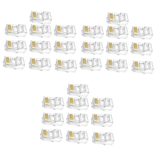 ARTIBETTER 300 Pcs Cat6 Cable Connectors Ethernet Connector Ethernet Cable Crimp Connectors Router Network Cable