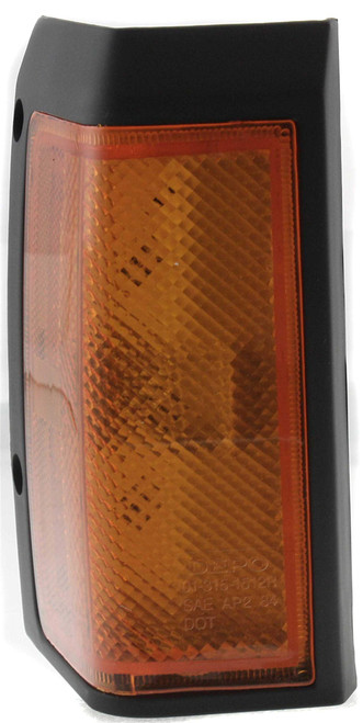 Evan-Fischer Corner Light Compatible with 1986-1987 Nissan D21 Plastic Amber Lens With bulb Passenger Side