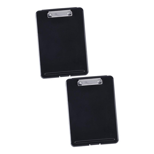 2pcs Clipboard Writing Pad Document Holder Document Organizer White Folders Clip Board Paper Holder Clipboard File Clipboard Office Multifunction Writing Board