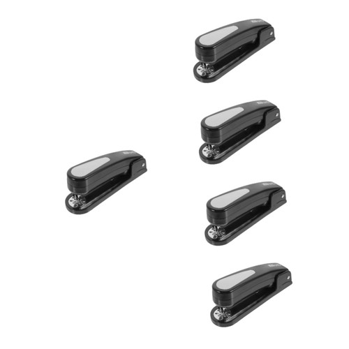 Ciieeo 5pcs Stapler Swing Arm Stapler Spring Save 50% at Checkout Book Stapler Office Stapler Booklet Stapler Office Hand Stapler Rotating Spring Multi-Function Stapler Iron Black Heavy