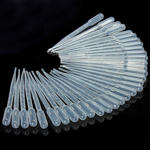 Disposable Plastic Liquid Dropper Clear Graduated Transfer Pipette Eye Droppers Essential Oils Pipettes Calibrated Dropper for Essential Oils & Science Laboratory 10ml 100PCS