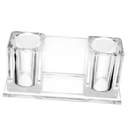 SHOWERORO Clear Pen Holder Wireless Microphone Holder Mic Support Stand Rack Clear Microphone Stand Desktop Mic Holder Table Mic Stand Mic Stands Holder Office Filter Popularity Acrylic