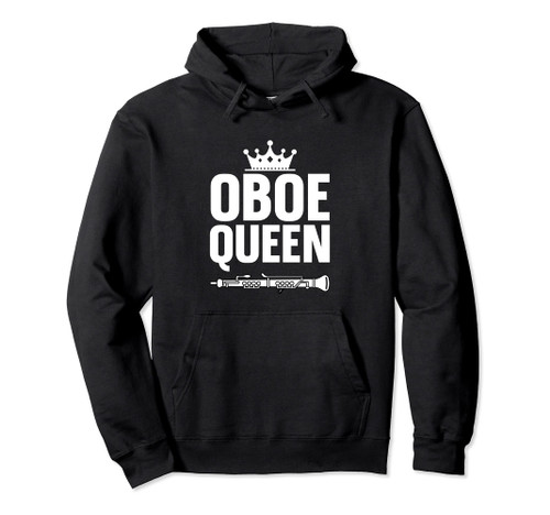 Oboe Queen Instrument Musician Oboist Pullover Hoodie