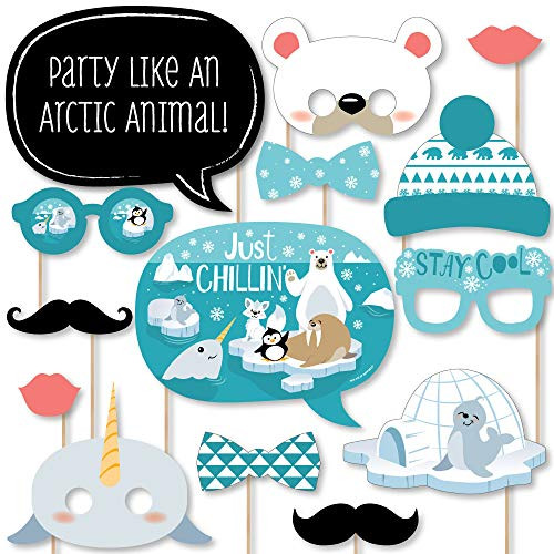 Big Dot of Happiness Arctic Polar Animals - Winter Baby Shower or Birthday Party Photo Booth Props Kit - 20 Count Big Dot of Happiness Arctic Polar Animals - Winter Baby Shower or Birthday Party Photo Booth Props Kit - 20 Count