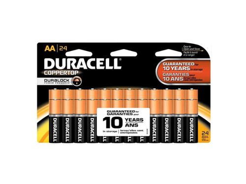 Duracell MN1500B24Z - Battery,AA,Alkaline,24/PK