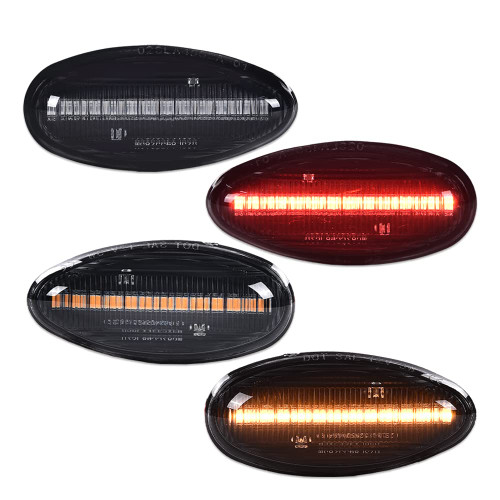 PIT66 LED Side Marker Lights Compatible with Chevy Silverado 2500HD 3500HD 2001-2014 /Fit for GMC Sierra 2500HD 3500HD 2001-2014