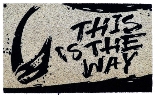 Pyramid America The Mandalorian This is The Way Coir Doormat - 29" x 17" Indoor/Outdoor Entry Mat with Non-Skid PVC Back - Durable & Easy to Clean Pyramid America The Mandalorian This is The Way Coir Doormat - 29" x 17" Indoor/Outdoor Entry Mat with Non-Skid PVC Back - Durable & Easy to Clean