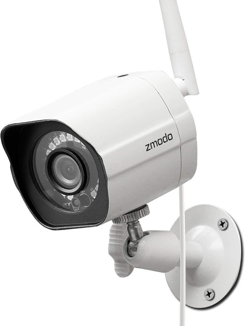 Zmodo 1080p Full HD Outdoor Wireless Security Camera System, Plug-in, Smart Home Indoor Outdoor WiFi IP Camera with Night Vision, Compatible with Alexa