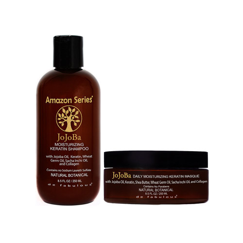 Amazon Series Jojoba Moisturizing Keratin Shampoo & Masque Set 8.5 fl oz Amazon Series Jojoba Moisturizing Keratin Shampoo & Masque Set 8.5 fl oz