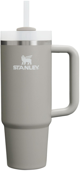 Stanley Quencher H2.0 FlowState Stainless Steel Vacuum Insulated Tumbler with Lid and Straw for Water, Iced Tea or Coffee, Smoothie and More, Ash, 30oz