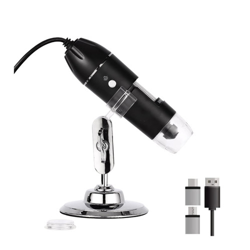 Microscope Accessories kit Slide Preparation camer 1000X/1600X Digital Microscope Camera 3in1 USB Electronic Microscope Microscope Accessories (Magnification : 1000X)
