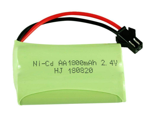 GzxLaY High-Performance Battery Backup 2.4V 1800mAh NI-CD Battery for Remote Control Toys Electric Toys RC Toys Rechargeable Battery AA nicd 2.4V-Red in Circle ( Color : Red in Square )