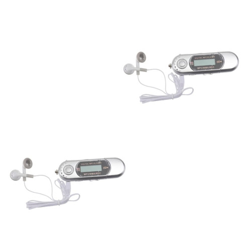 Milisten 2pcs 8GB MP3 Player mp3 1.3-inch LCD Digital MP3 Player USB Flash Drive Radio Memory with Screen Digital MP3 Player 8GB USB Flash Drive
