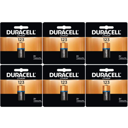 Duracell Lithium Photo Battery (123), 3 Volt (PKG of 6)