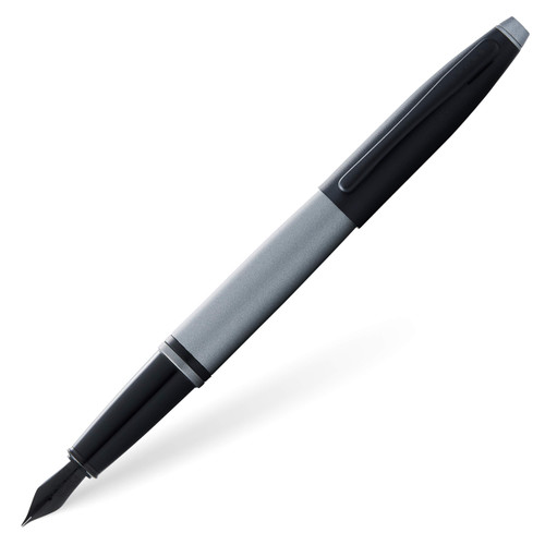 Cross Calais Matte Gray and Black Lacquer Fountain Pen