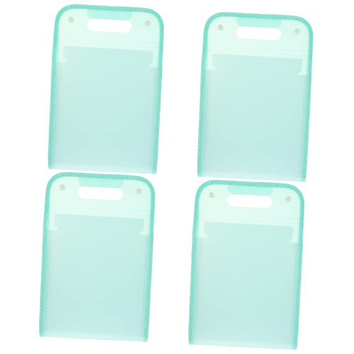 STOBOK 4pcs A4 Vertical Organ Bag Storage File Folder Data File Bag Document File Organizer Sorting File Bag Expandable File Folder Document Organizer Folder Student Portable The Paper Pp