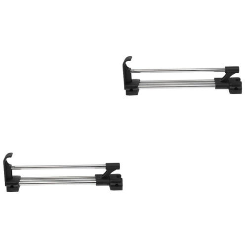 PRETYZOOM 2pcs Clothes Rod for Closet Retractable Clothes Rack Wardrobe Hanger Bar Retractable Hanging Bar Retractable Clothes Rail Closet Hanging Rod Wardrobe Out Rod Hanger Rod Adjustable