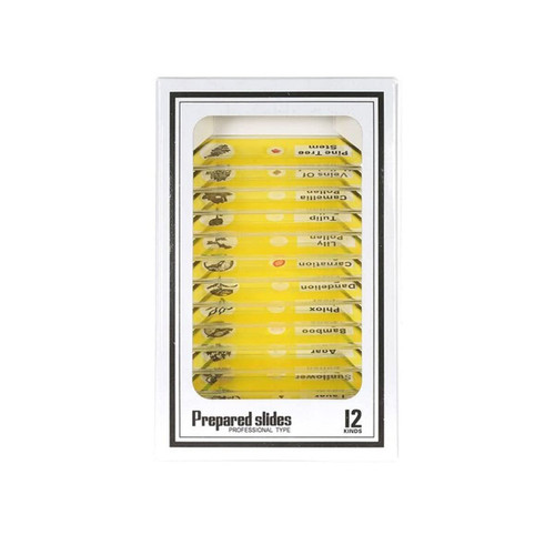 Microscope Accessories Kit 1200x Children's Biological Microscope Microscope Slides (Color : Plant Specimen)