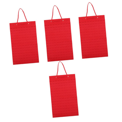 Cabilock 4pcs Felt Jewelry Hanging Bag wall mounted earring organizer jewelry hanger wall mounted jewelry organizer earring holder organizer earring organizer stand hair earrings necklace