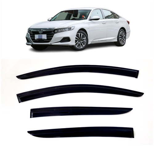 BGGTYRSD Side Window Visor Sun Deflector Rain Guard Vent Shade Fits Honda Accord 2018-2022