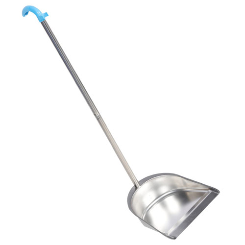 Healvian Stainless Steel Trash Shovel Garbage Shovel Home Dustpan Upright Dustpan Lobby Dust Pan Stand up Broom Cleaning Dustpan Broom Dustpan Plastic Detachable Sanitary Bucket Office