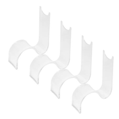 Mobestech 12 Pcs S-type Shoe Bracket Acrylic Shoe Stand Shoe Display Stand Sandal Display Stand High- Heeled Shoe Rack for Closet Shoe Holder Cabinet Shoes Stand High Heel Storage Rack