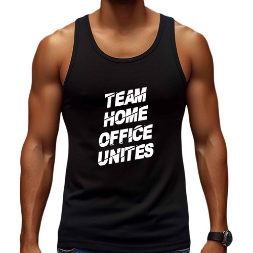 Thoughtful Home Office Worker's Gift, Ideal for Sister's Graduation - Cat Sleeping Next To Laptop for Remote Workers Men Women Multi Size Black Tank Top