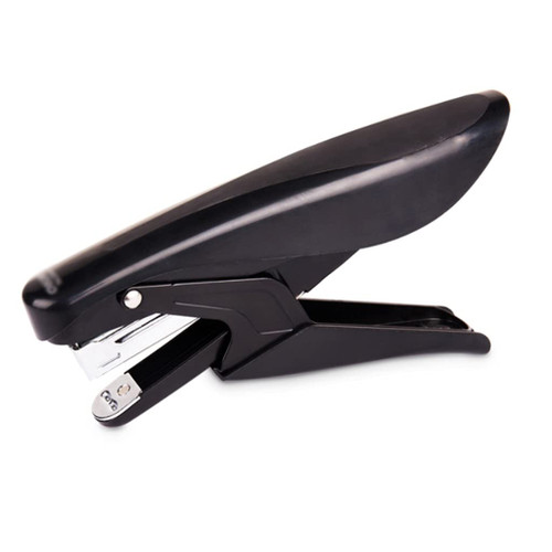ZQNYDX No Effort Plier Stapler Hand Held Stapler-25 Sheet Capacity with 5000 Standard Staples?Black? Effortless Desktop Stapler Easy Stapling (Color : Black)