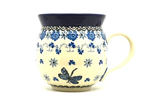 Polish Pottery Mug - 11 oz. Bubble - Dragonfly