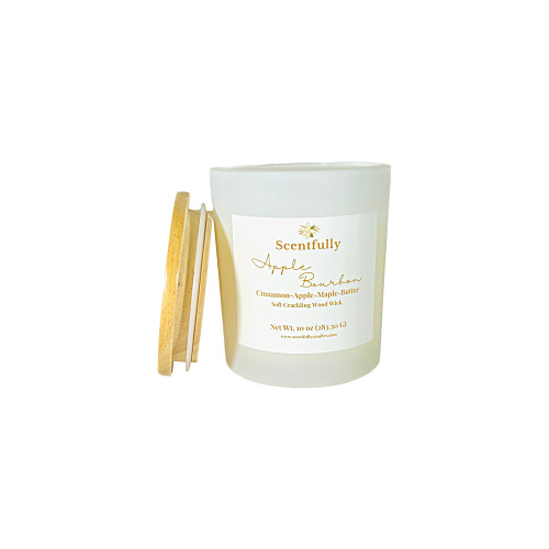 Apple Bourbon 10 OZ Wood Wick Candle