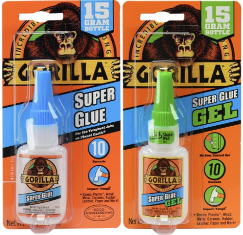 Gorilla Super Glue 15G & Super Glue Gel 15G Combo Gorilla Super Glue 15G & Super Glue Gel 15G Combo