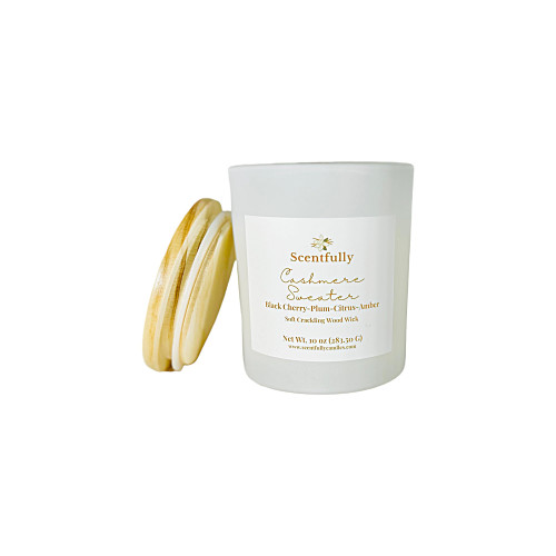 Cashmere Sweater 10 OZ Wood Wick Candle