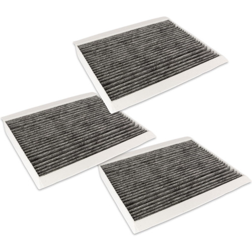 GETOPAUTO PC99348C Cabin Air Filter with Activated Carbon Fit for 2019-2022 Mercedes Sprinter 1500 2500 3500 4500; Metris Vito V-Class; Freightliner sprinter 1500 2500 3500 Van(set of 3)