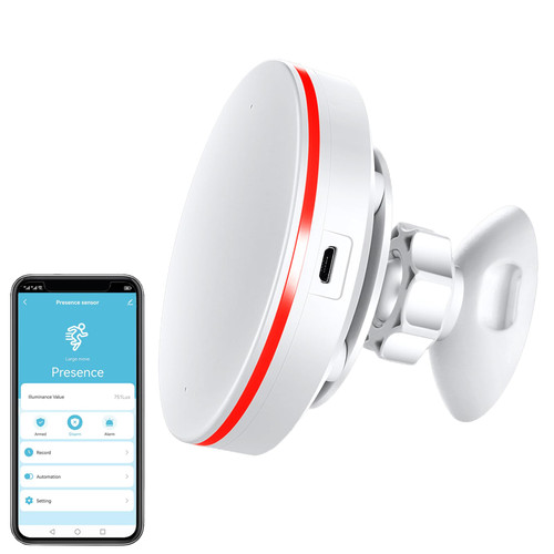 Intelligent Human Detection Sensor, Siren Alarm, Millimeter Wave Radar Motion Sensor, Lighting Monitoring, Human Motion Detection and Static Presence, Remote Monitoring Detector