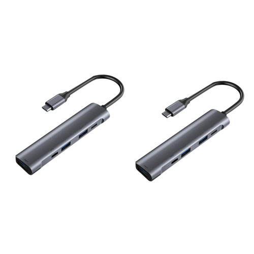 OSALADI 2pcs 5 Hub Multi USB Splitter Laptop Docking Stations USB Docking Station USB Spliter USB Ports Expander Expansion Transfer Adapters USB Adaptor Computer Accessories Plastic