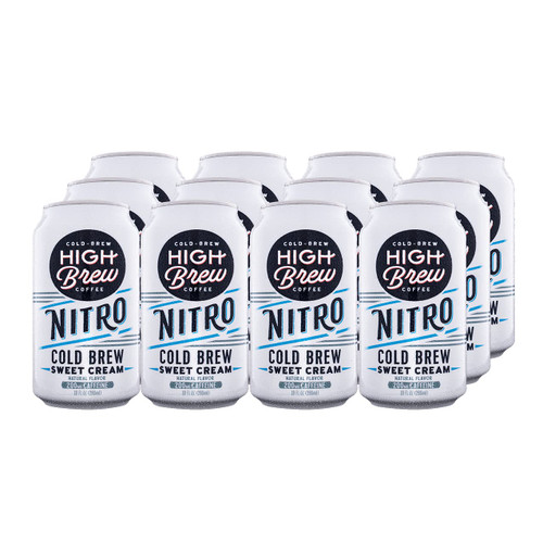 High Brew Coffee, Cold Brew, Nitro Sweet Cream, Caffeinated, 10 Fluid Ounces (Pack of 12) High Brew Coffee, Cold Brew, Nitro Sweet Cream, Caffeinated, 10 Fluid Ounces (Pack of 12)