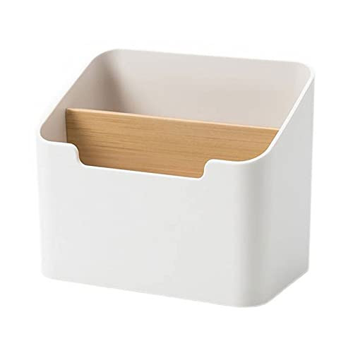GLigeT Vanity Organiser Dressing Table Plastic Storage Box Desktop Coffee Table Key Remote Storage Box Desktop Storage Compartment Debris Storage Cosmetic Storage Box