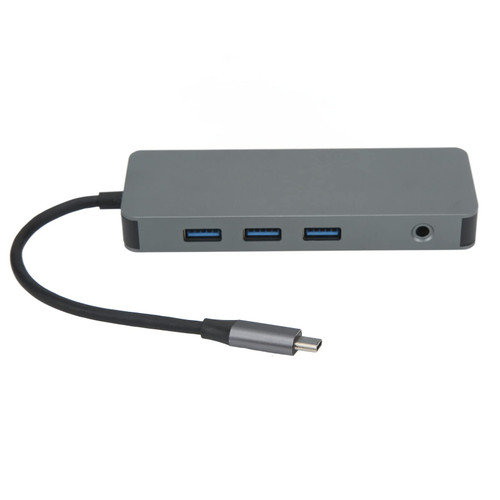 10 in 1 USB C Hub Multiport Adapter Type C to VGA Dual HD Multimedia Interface Adapter PD Data Charging 3 Port USB Docking Station USB C Hub USB C Docking Station