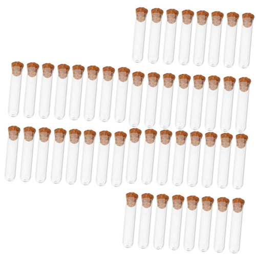 HEALLILY 150 Pcs Plastic Test Tube Plastic Vials Test Tubes with Lids Science Test Tubes Sampling Vials Small Test Tubes Bottles Tiny Bottles Laboratory Vials Clear Test Tubes Powder Mini