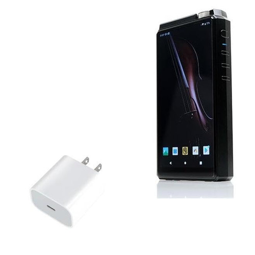 BoxWave Charger Compatible with HiBy R8 - PD GAN miniCube (30W), 30W Tiny PD GAN Type-C Wall Charger - Winter White