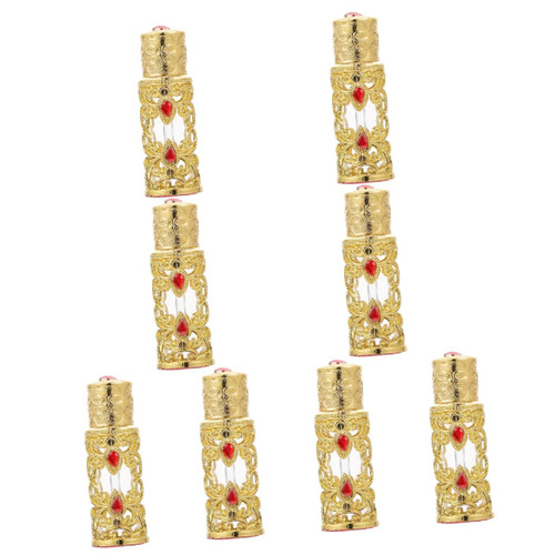 FOMIYES 8 pcs perfume bottle Essential Oil Dropper Bottles perfume dropper vials Middle East Style Bottle mini refillable perfume vintage perfume vials antique spray travel Pipette Glass