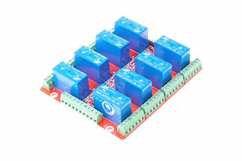 SMAKN 8 Channel SMI-24VDC-SL-2C DC 24V Double Power Relay High Level Optocoupler Relay Module